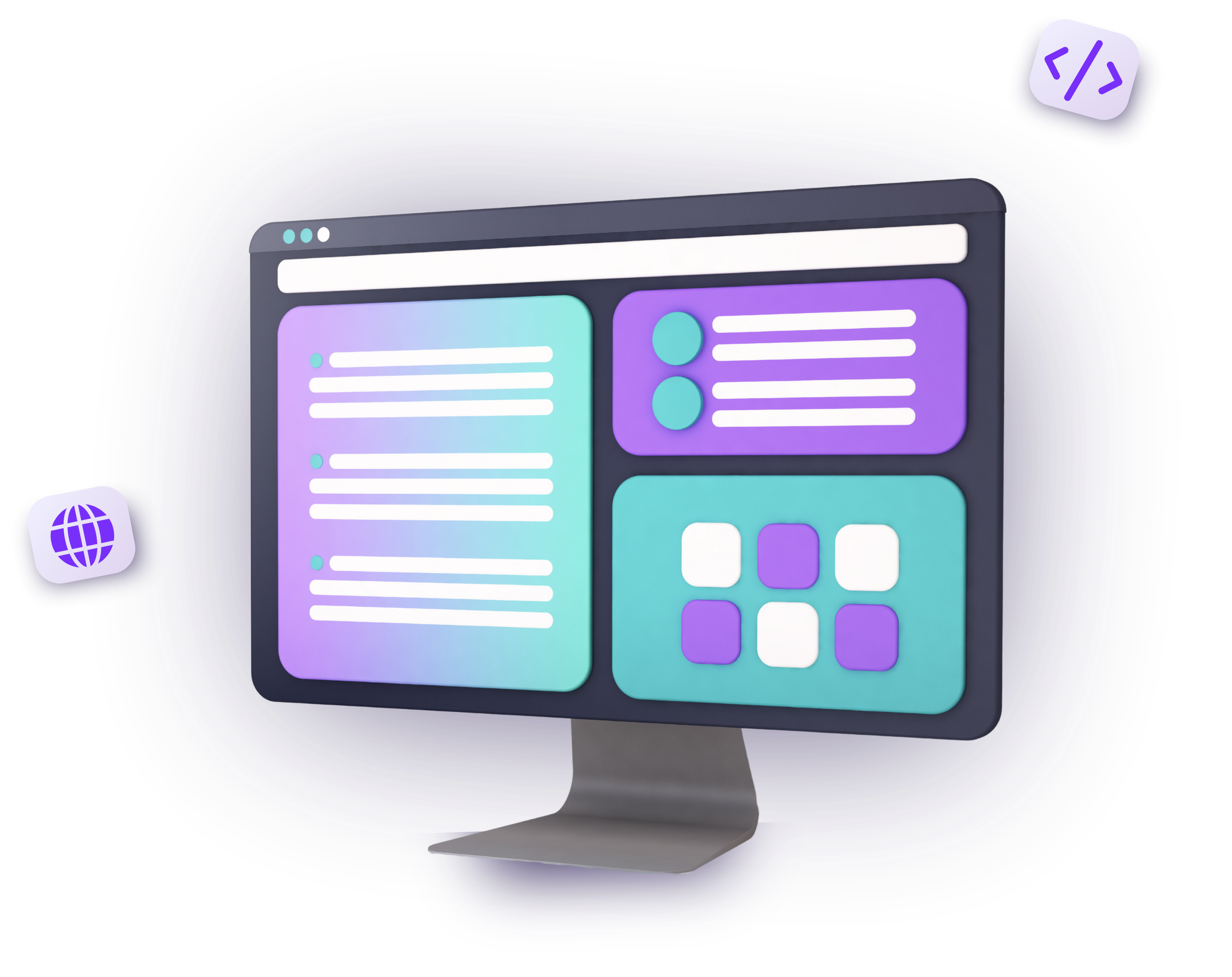 Illustration création de sites web