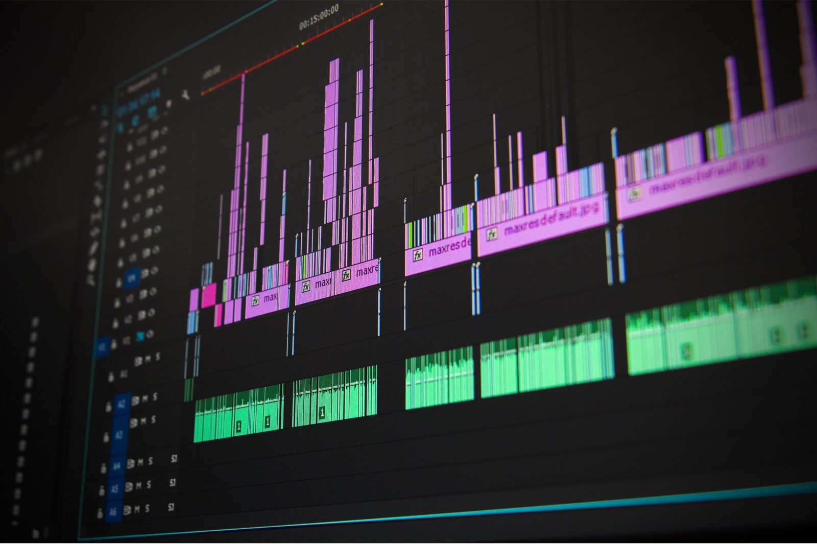 Timeline de montage vidéo